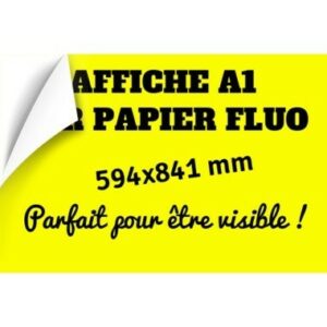 Affiche A1 fluo Graphelio - L'imprimeur qui imprime tout sur tout