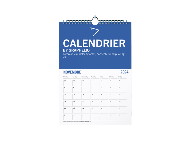 Calendrier Graphelio - L'imprimeur qui imprime tout sur tout