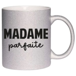 Mug à paillettes à personnaliser avec texte